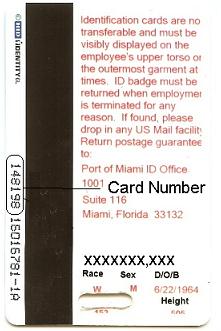 PortMiami Id Badge