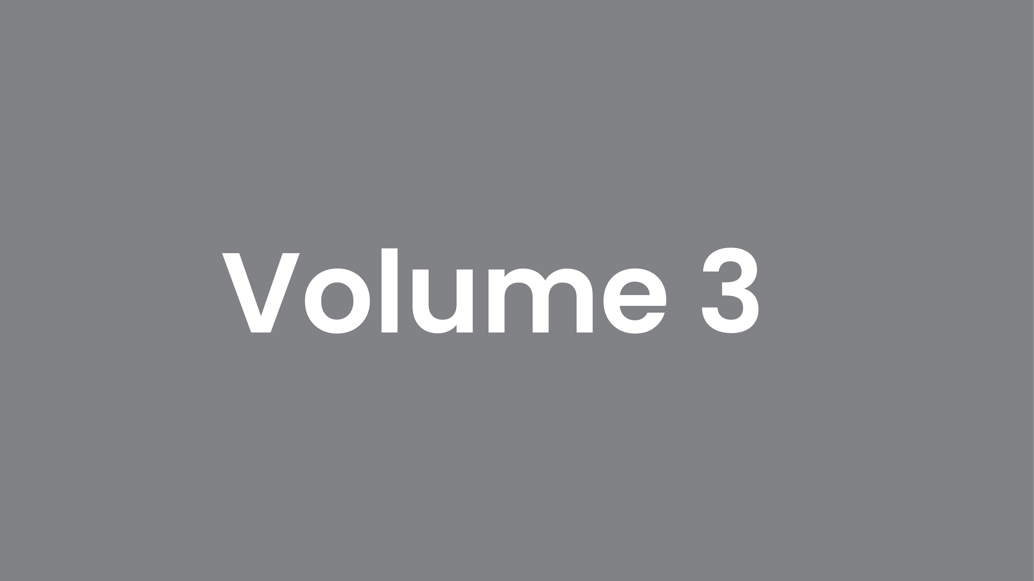 Volume 3