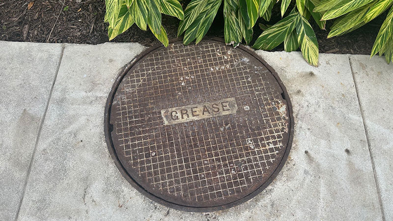 A grease trap.