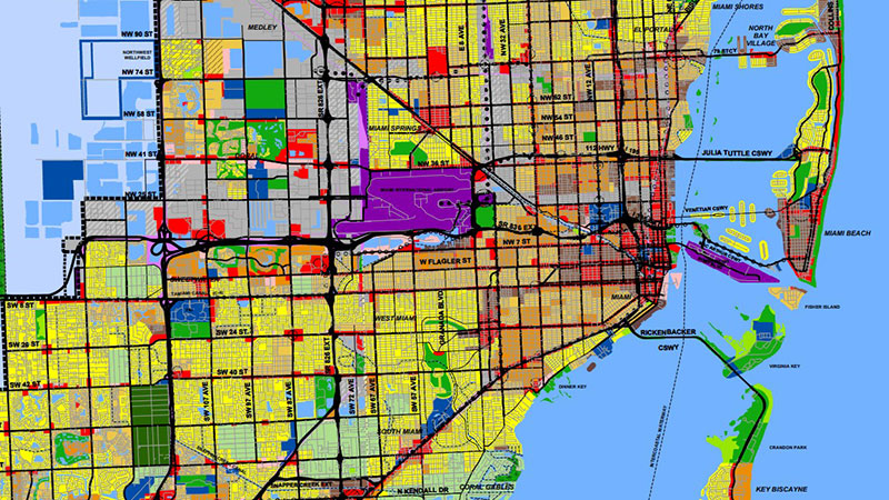 A screenshot of the Comprehensive Development Master Plan map.