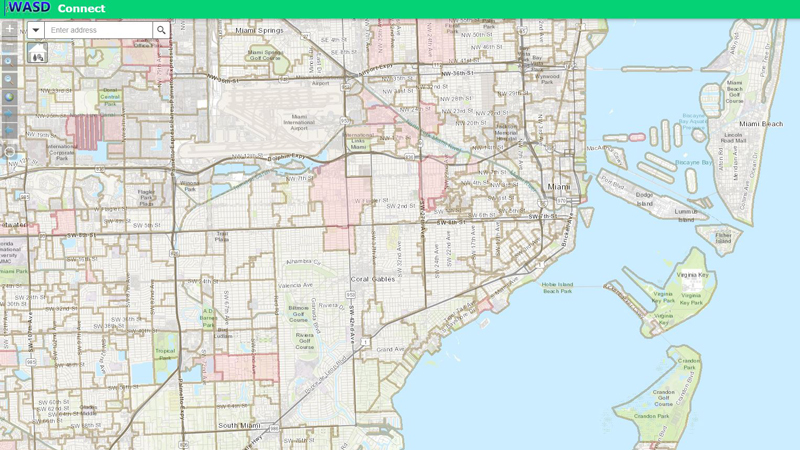 screenshot of iWASD Connect GIS Viewer application