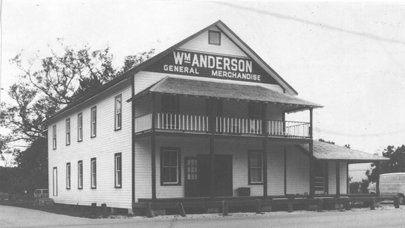 An historic photo of Anderson's Corner in south Miami-Dade.