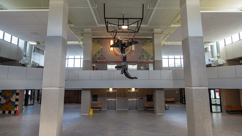 Interior shot of Caleb Center