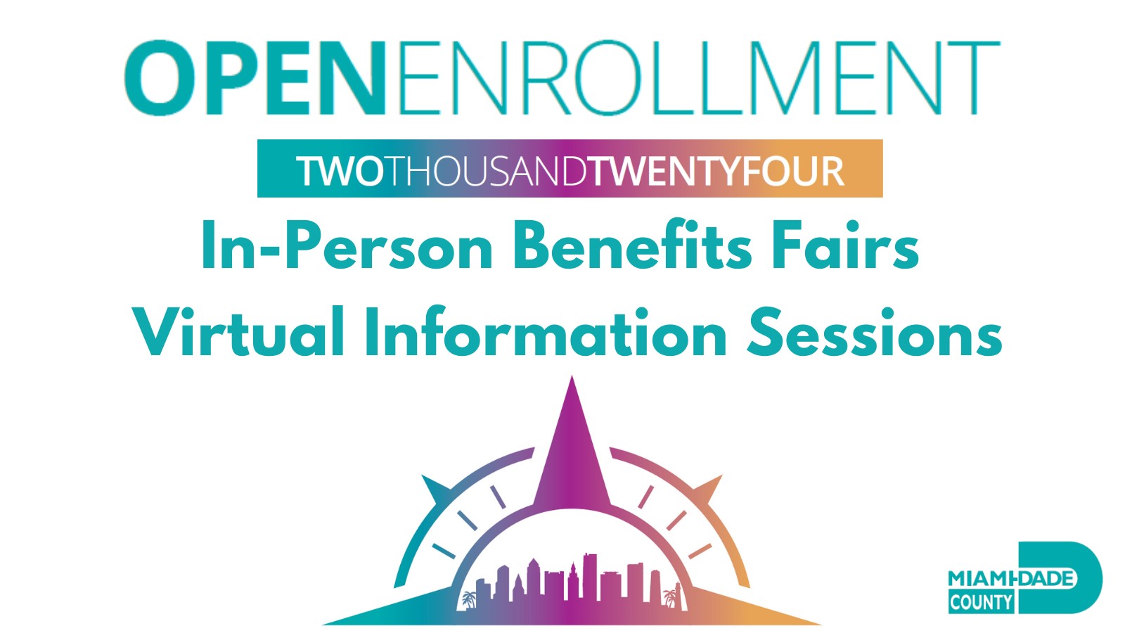 Open Enrollment 2024 inperson and virtual events