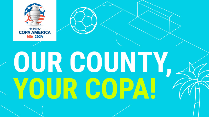 Copa America 2024 logo with the words Our County, Your Copa!