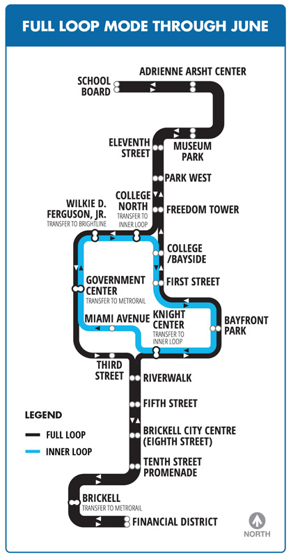 Metromover map