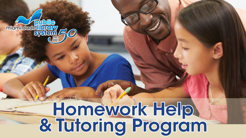 Kids studying at a table