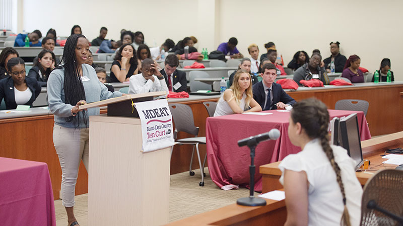 Teen court in session