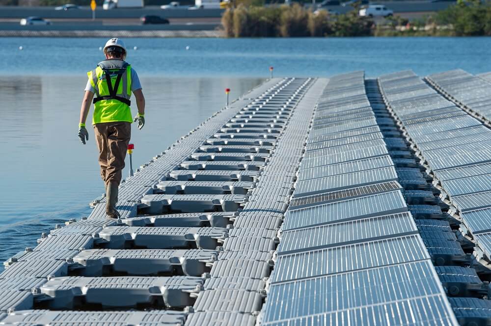 Floating energy panels.